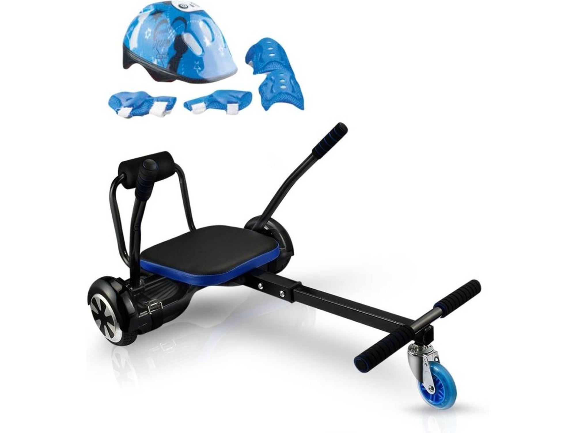Hoverboard L-LINK con Casco/Protecciones/Kart Negro