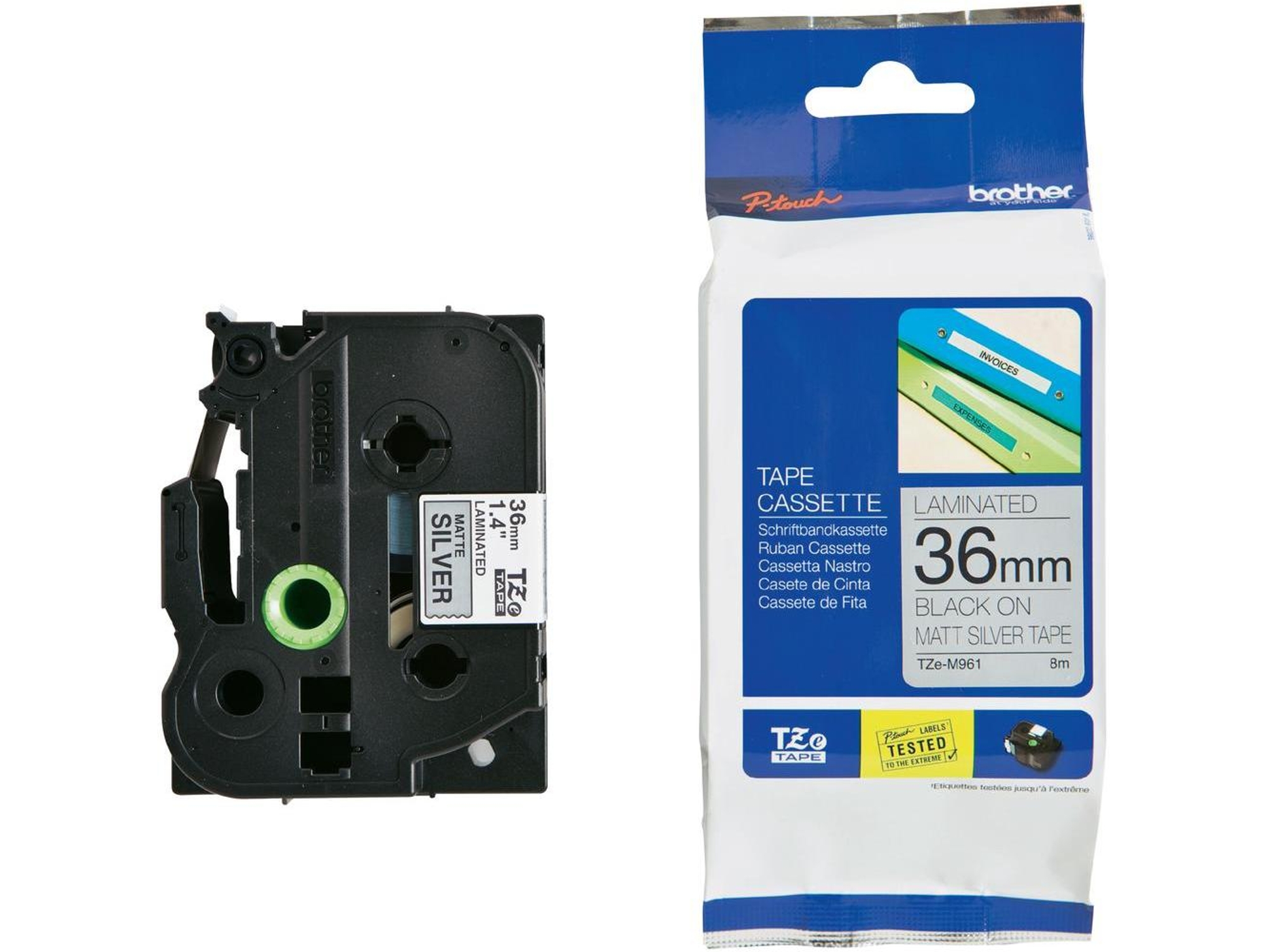 Cinta BROTHER TZeM961 laminada