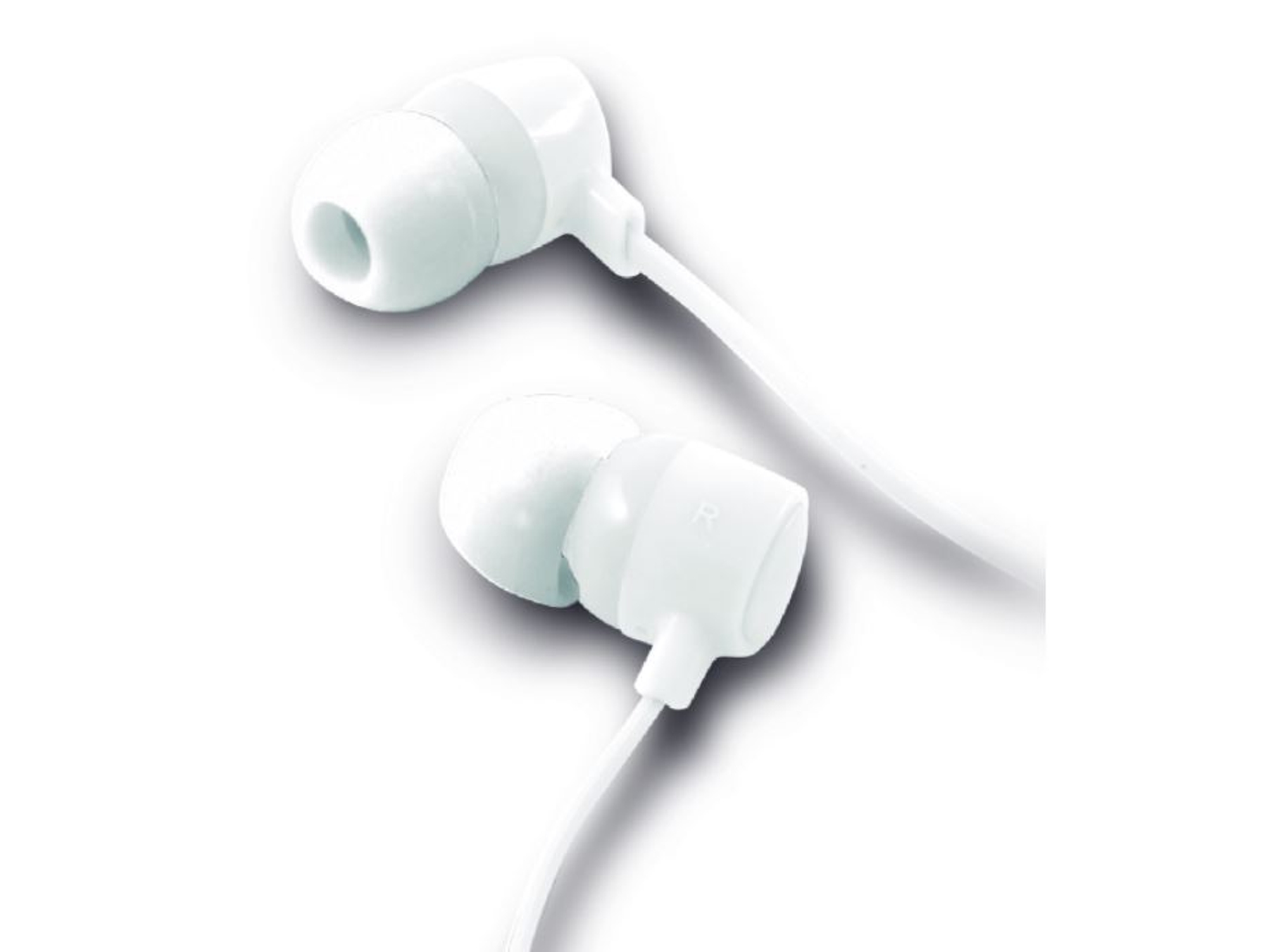 Auriculares con cable KSIX Go&Play Small2 (In ear - Micrófono - Blanco)