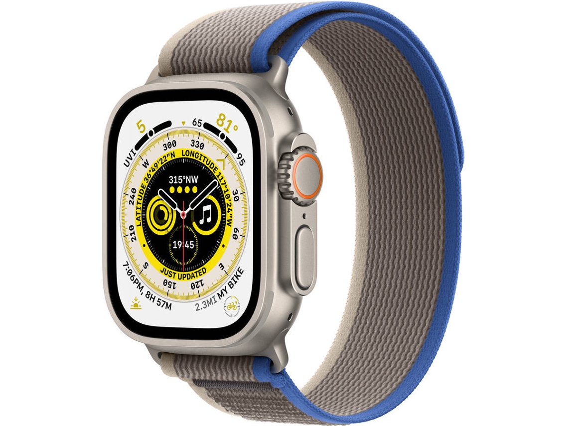 APPLE Watch Ultra GPS+Cellular 49 mm con Loop Trail Azul/Gris (Talla S/M)