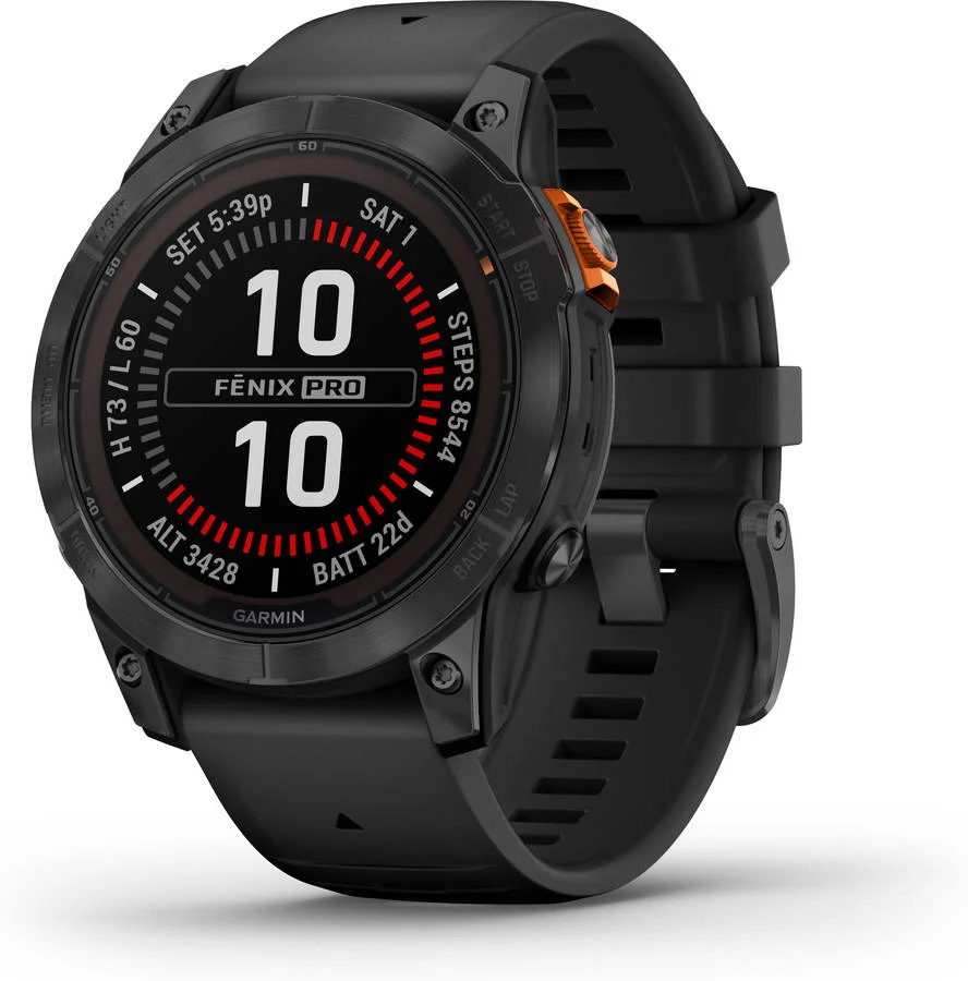 Smartwatch GARMIN Fenix 7 Pro Solar Edition (Bluetooth e Wi-Fi - Hasta 18/22 días de autonomía com Energia Solar - Negro)