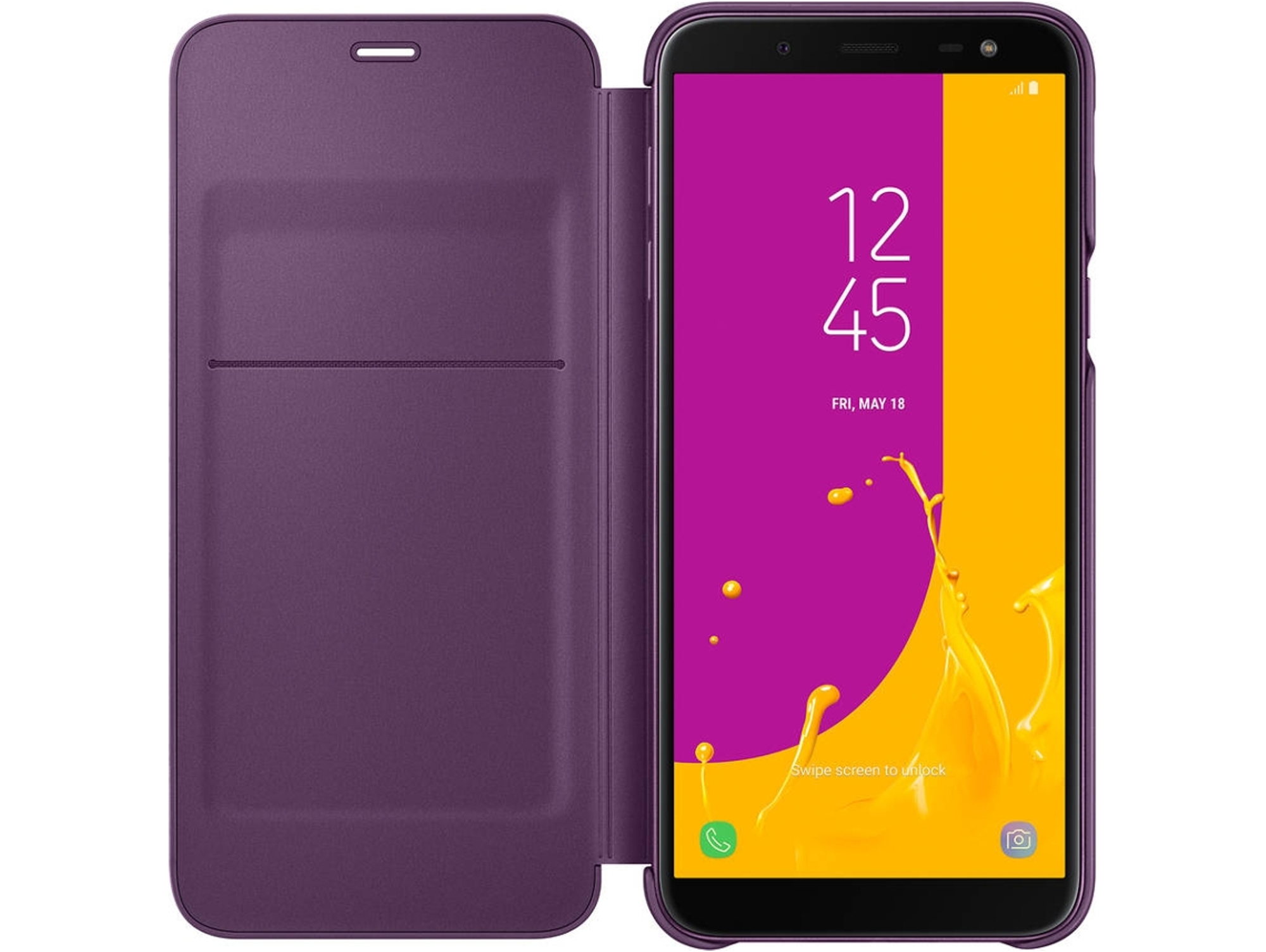 Funda SAMSUNG Galaxy J6 Flip Wallet Rosa