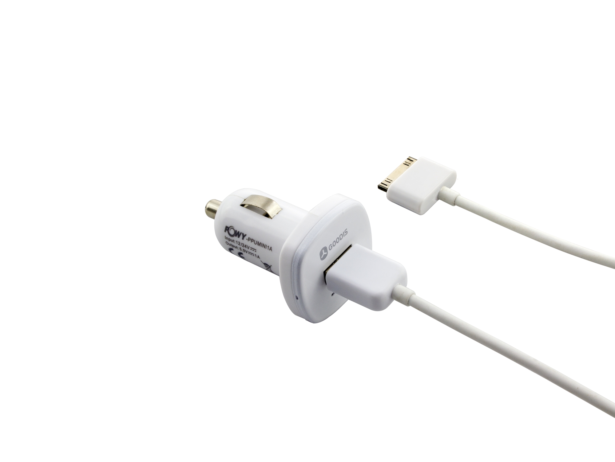 Pack Cargador Coche + Datos GOODIS para iPhone