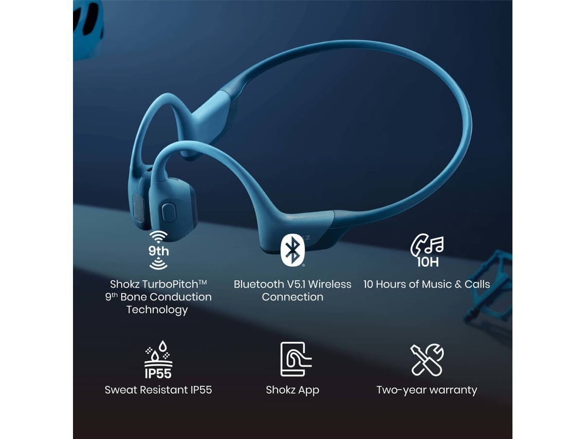 Auriculares Bluetooth Multipoint SHOKZ Openrun Pro (Open Ear