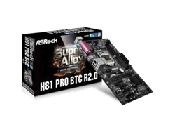 Placa Base ASROCK H81 PRO BTC R2.0 (Socket LGA 1150 - Intel H81 - ATX)