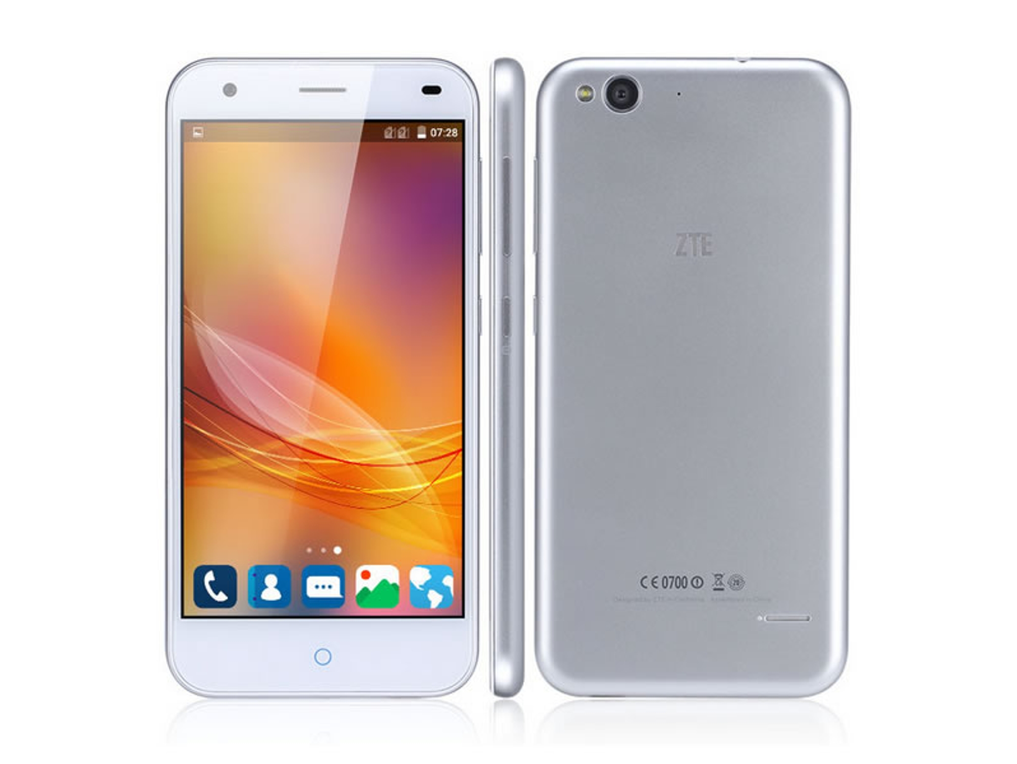 Smartphone ZTE Blade A612 5'' 16GB plateado