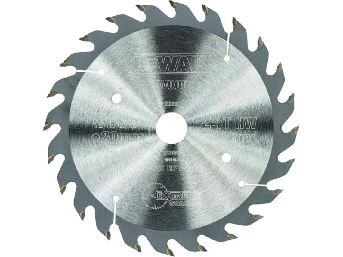 Lámina DEWALT Power-Tools Sierra De Incisión Extreme (165Mm X (20Mmx24D)