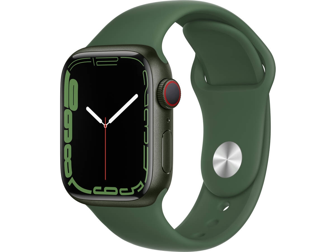 APPLE Watch Series 7 GPS+Cellular 41 mm Verde con Correa Deportiva Trébol