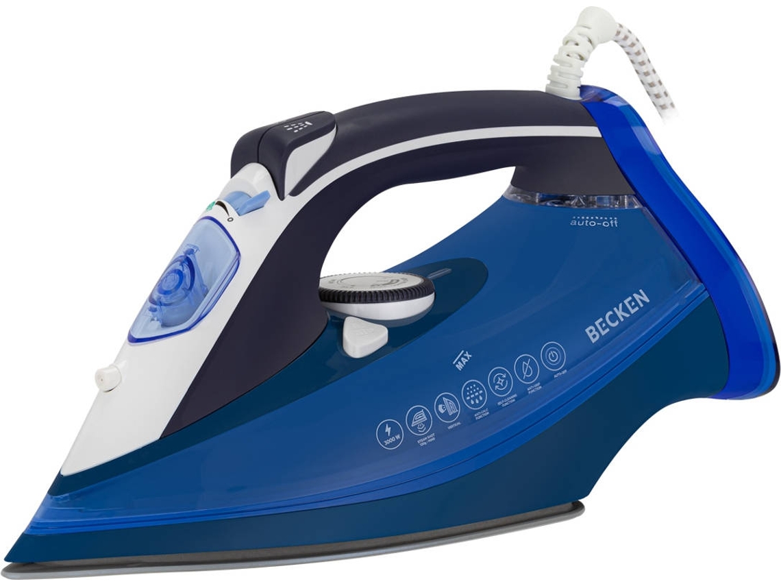 Plancha de Vapor BECKEN BSI3860 (Chorro de vapor 120 g/min - Base Ceramica)