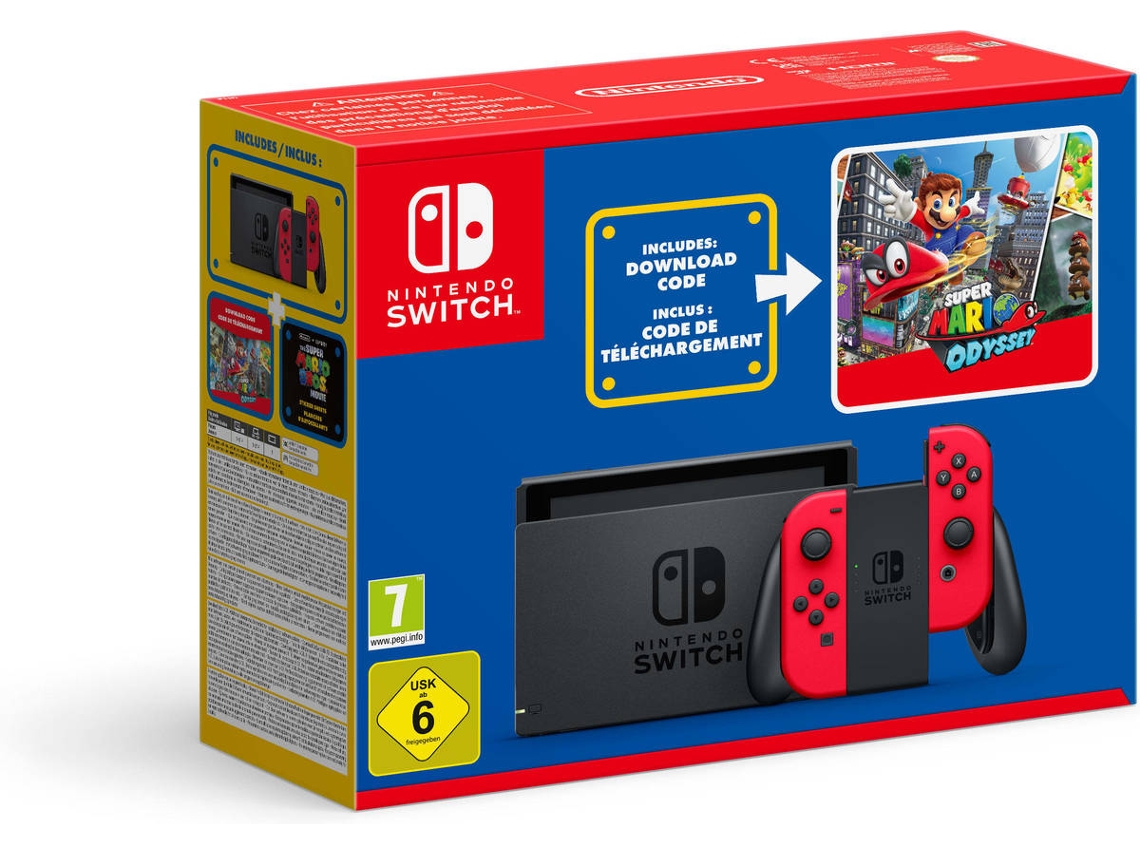 Consola Nintendo Switch 1.1 Mario Day Bundle | Worten Canarias