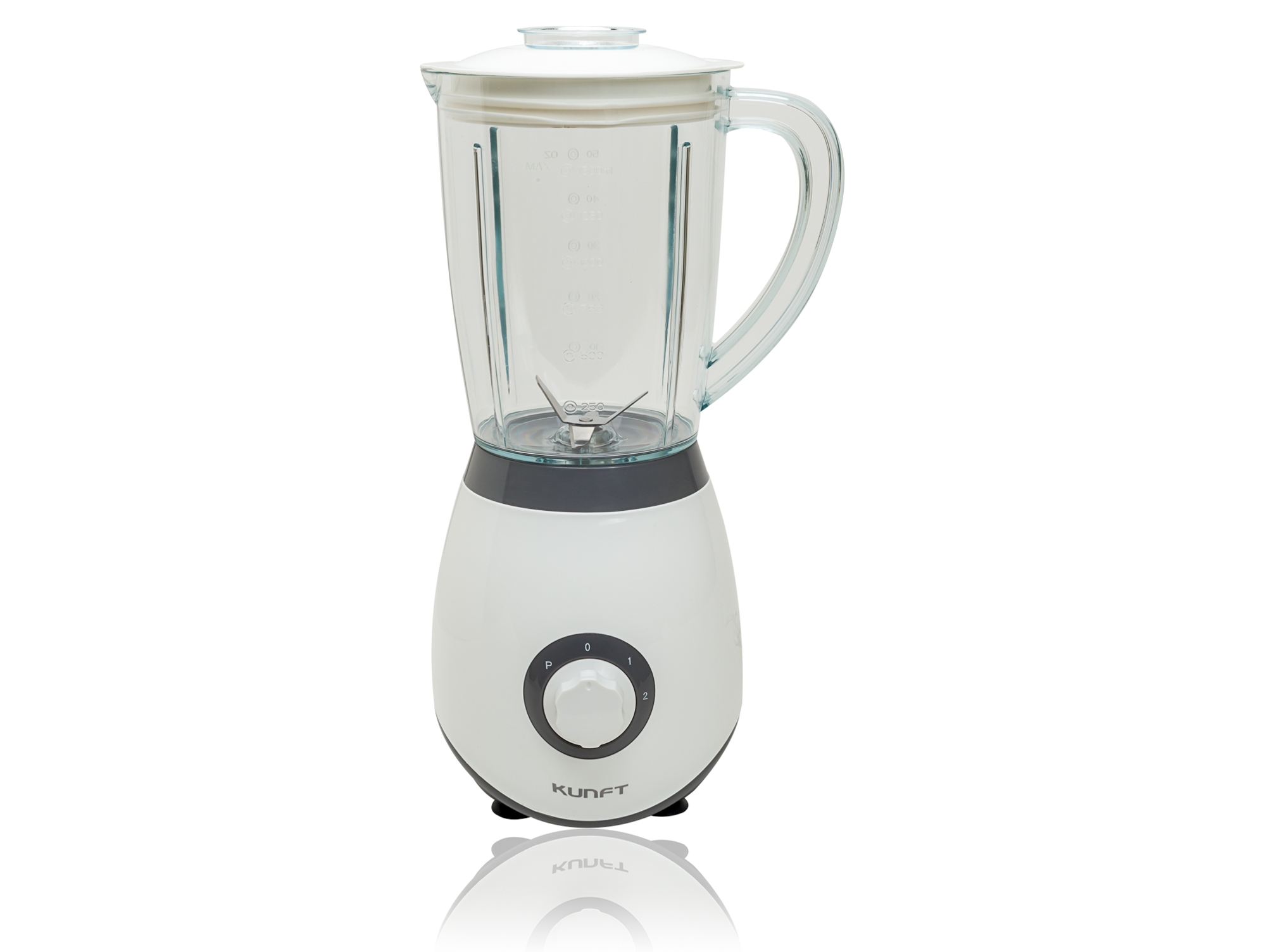 Batidora de Vaso KUNFT KTB423 (350 W - 1.5 L - Blanco y Gris)