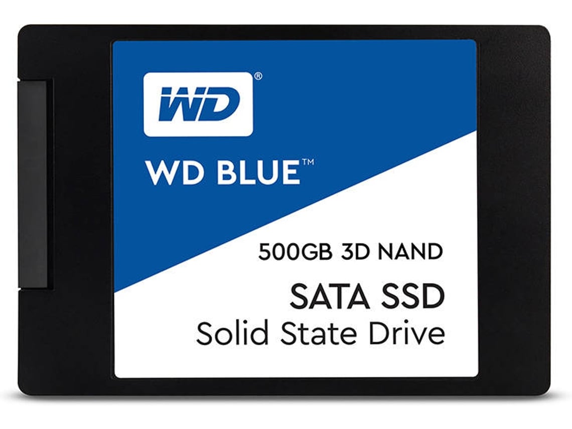 Disco SSD Interno WESTERN DIGITAL Blue Sata 500GB 3D NAND (500 GB - SATA - 560 MB/s)