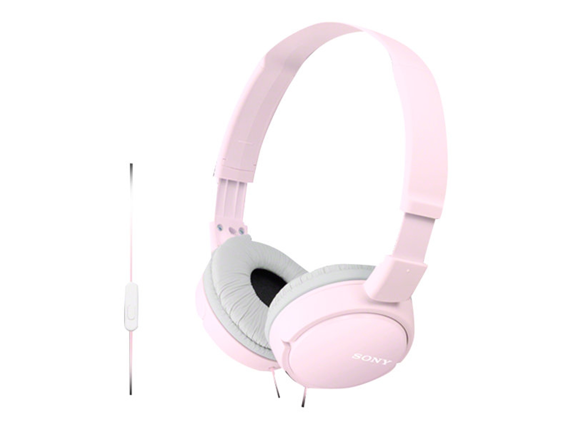 Auriculares con Cable SONY Mdr-Zx110Ap (On Ear - Micrófono - Rosa)