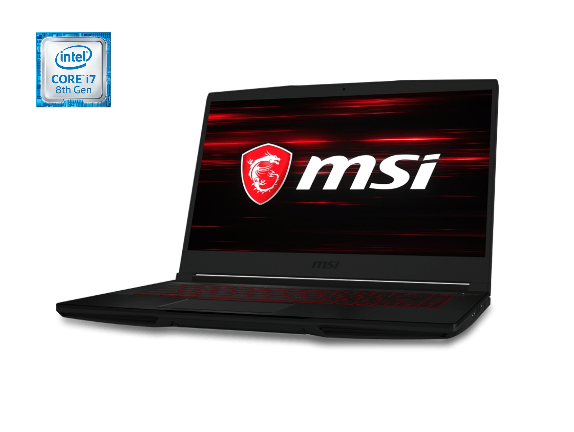 Portátil Gaming MSI GF63 8RC-069ES (Intel Core i7-8750H - NVIDIA GeForce GTX 1050 - RAM: 8 GB - 1 TB HDD - 15.6'')