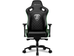 Silla Gaming SHARKOON Skiller SGS4 (Hasta 150 kg - Elevador a Gas Clase 4 - Negro y Verde)