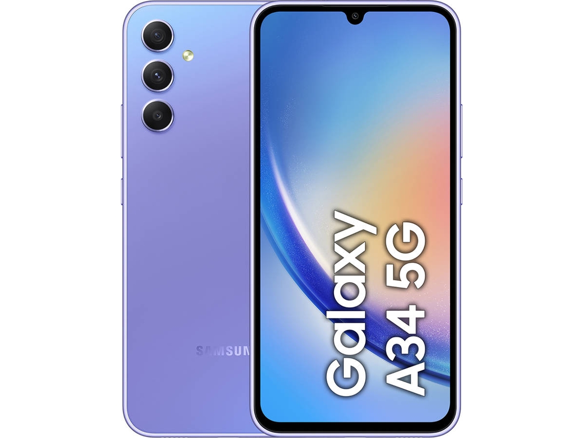 Smartphone SAMSUNG Galaxy A34 5G (6.6'' - 6 GB - 128 GB - Violet)