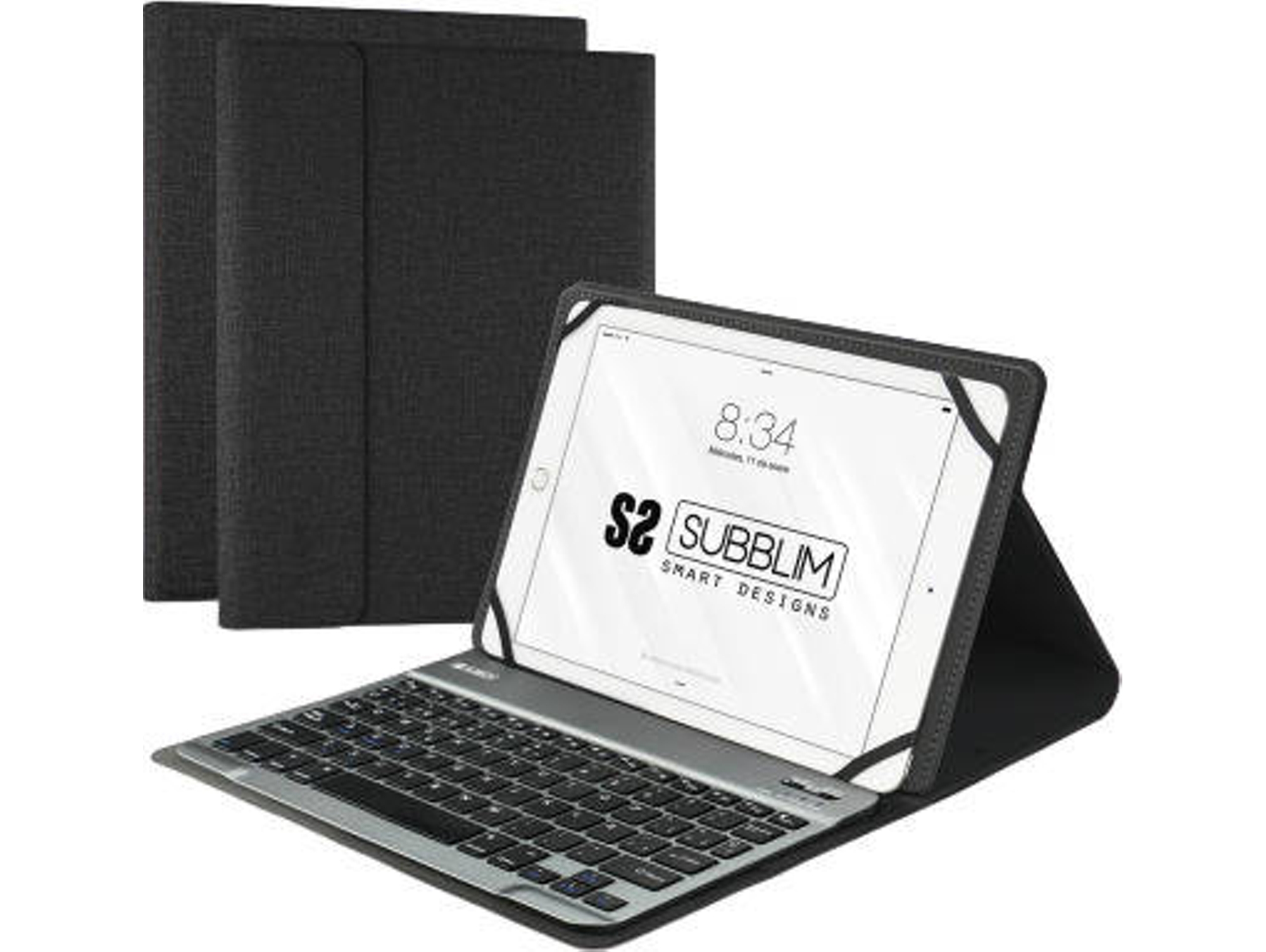 Funda Teclado Universal 10.1'' SUBBLIM Pro Bluetooth Negro