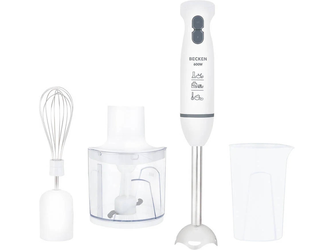 Batidora de Mano + Accesorios BECKEN BHB4577 (600 W - Blanco)