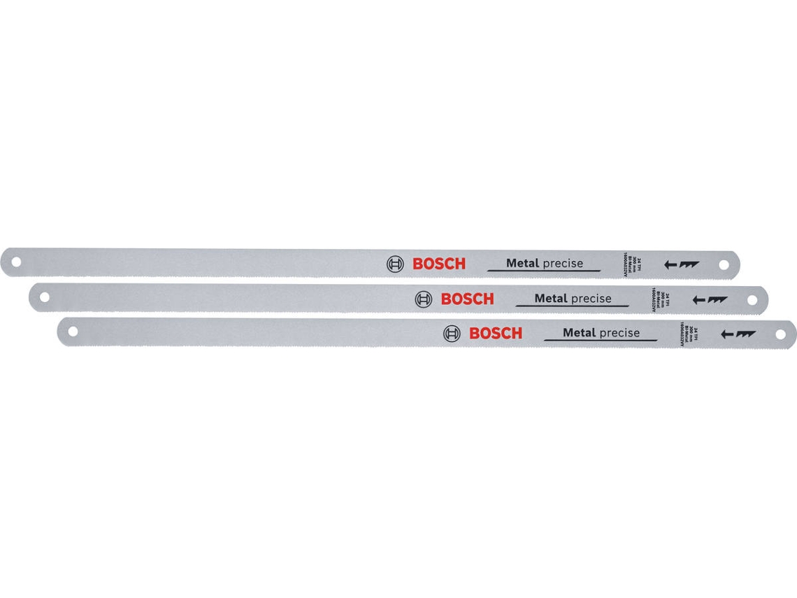 Hojas de sierra para metales Bosch (300 mm - 24 TPI - 3 unidades)