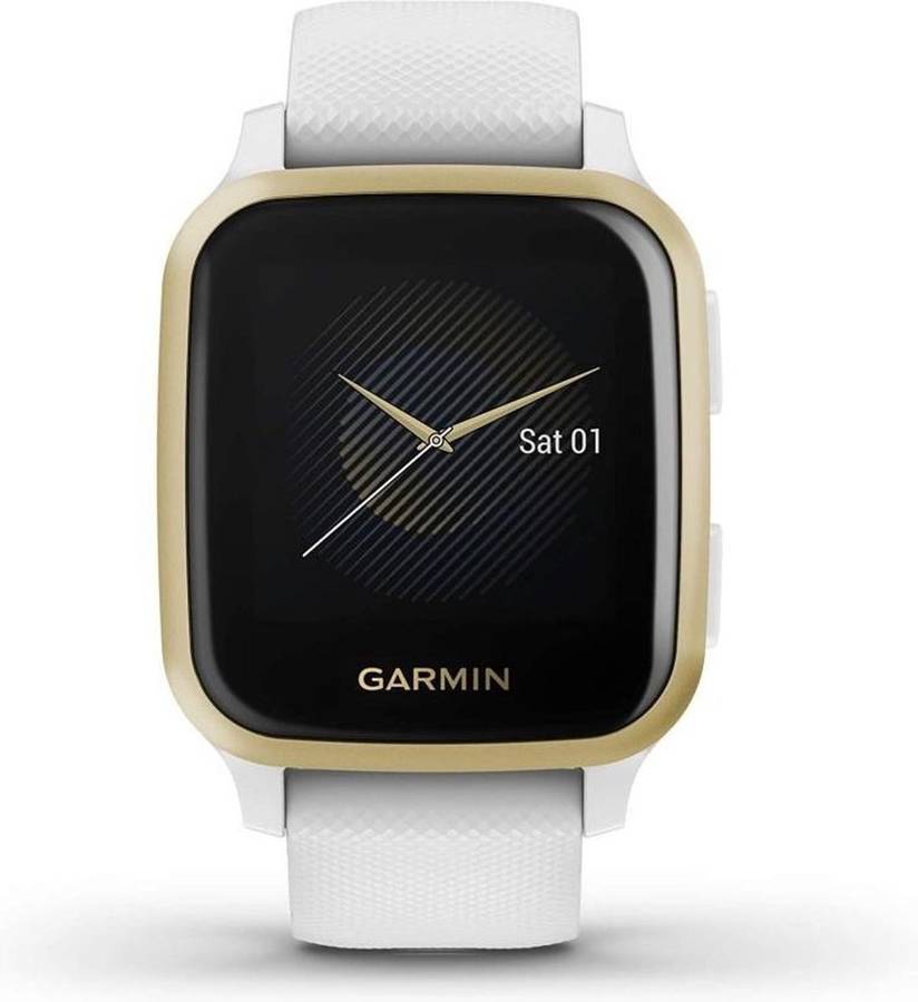 Reloj Deportivo GARMIN Venu SQ (Bluetooth - Hasta 6 días de autonomía - Blanco)