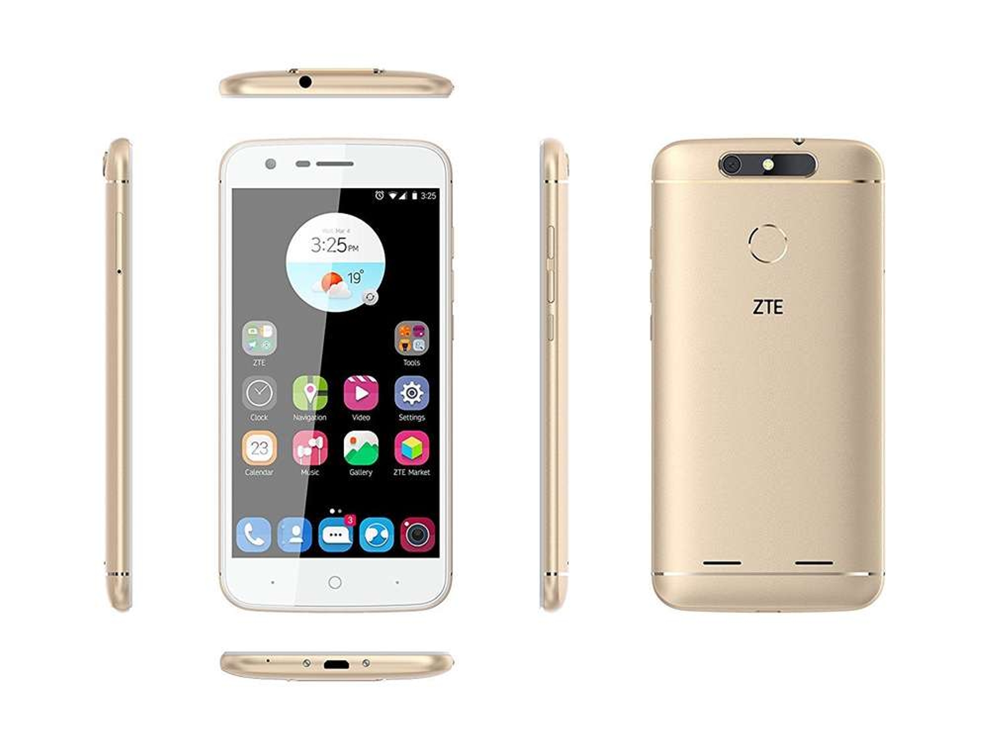 Smartphone ZTE Blade V8 Mini 5'' 16GB dorado