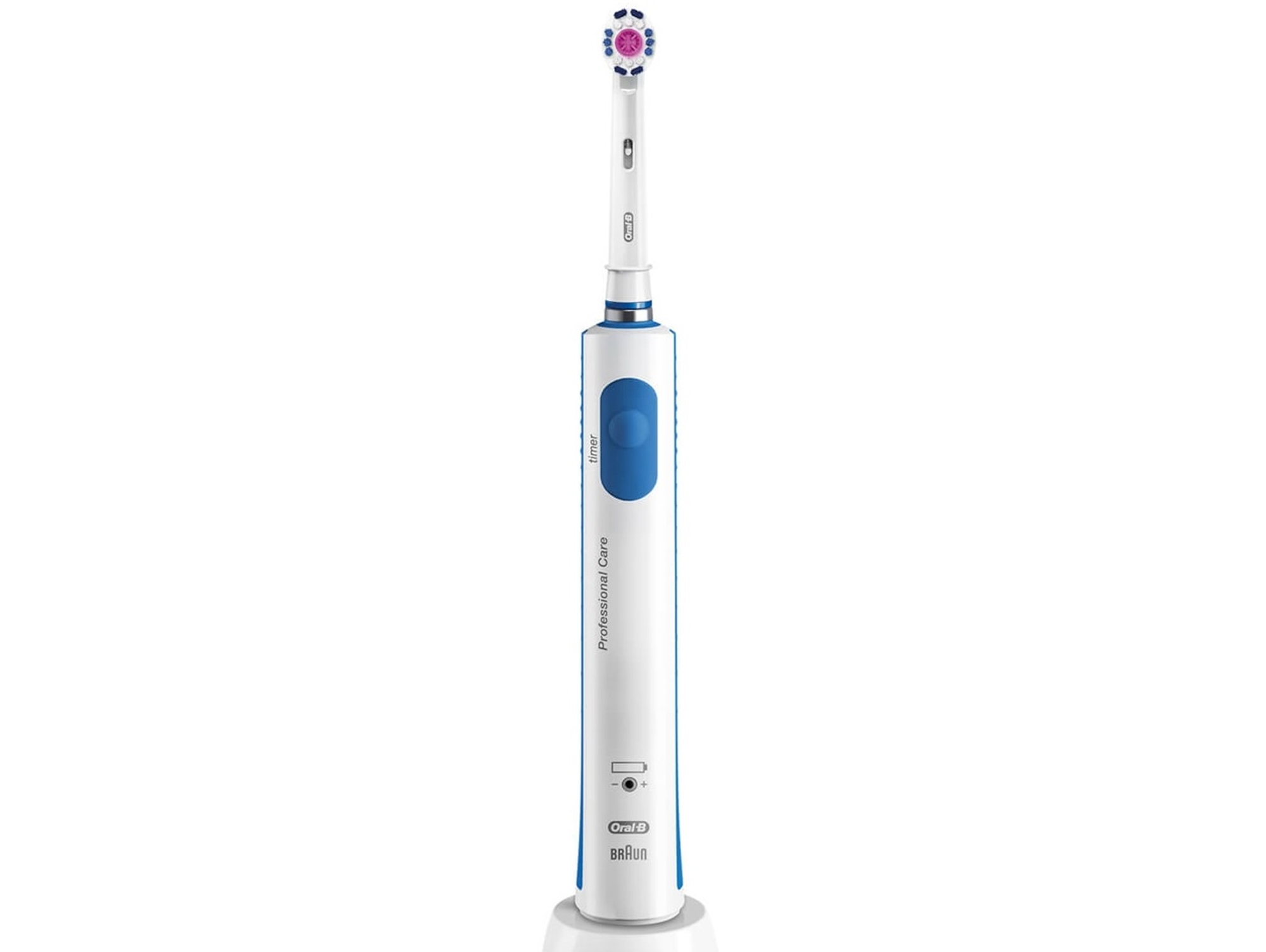 Cepillo de Dientes Eléctrico ORAL B Pack WOW 2018 3DW Blanco y Azul (20.000 rpm)