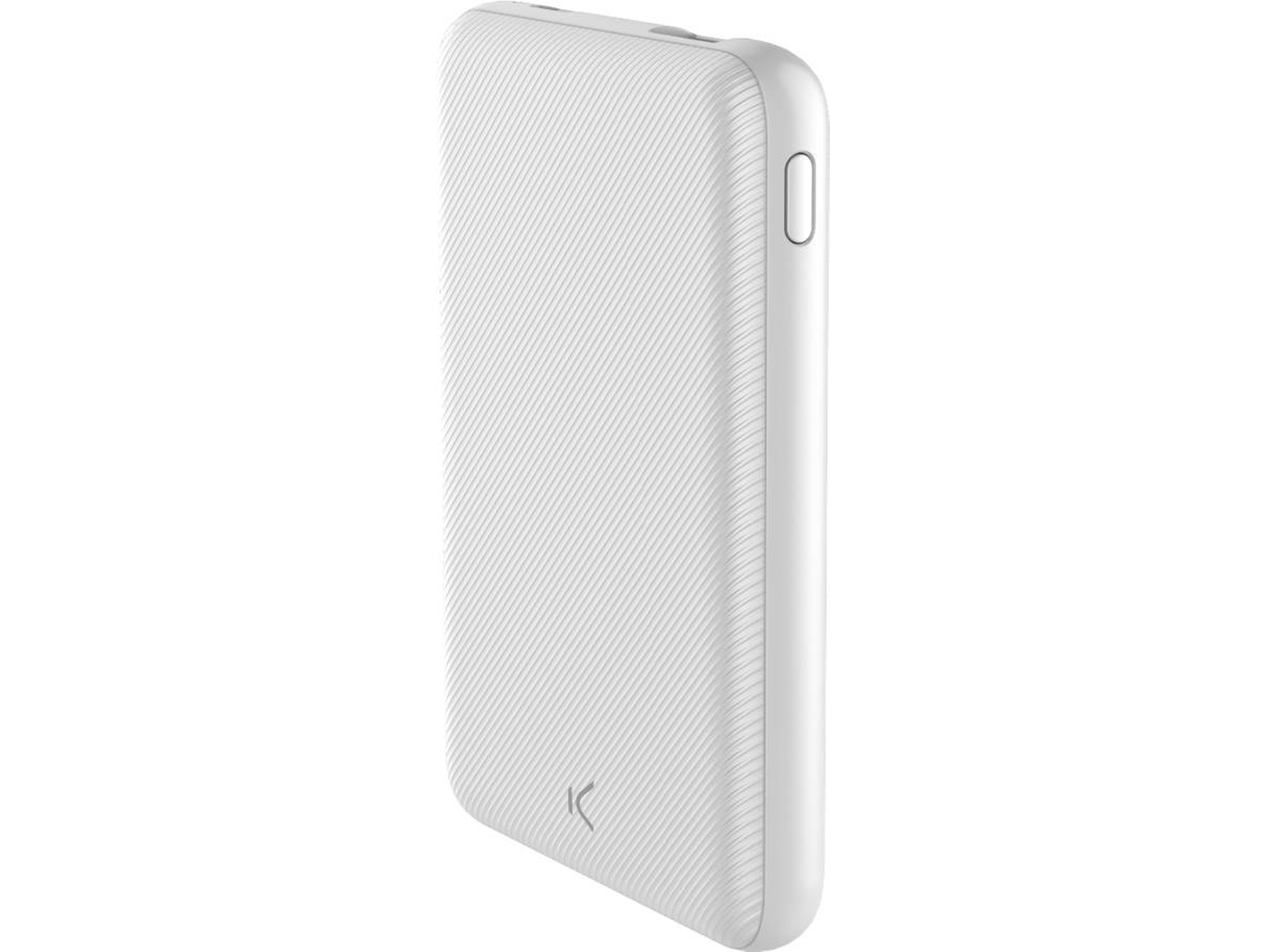 Powerbank KSIX Slim (5000 mAh - 1 USB - 1 MicroUSB - Blanco)