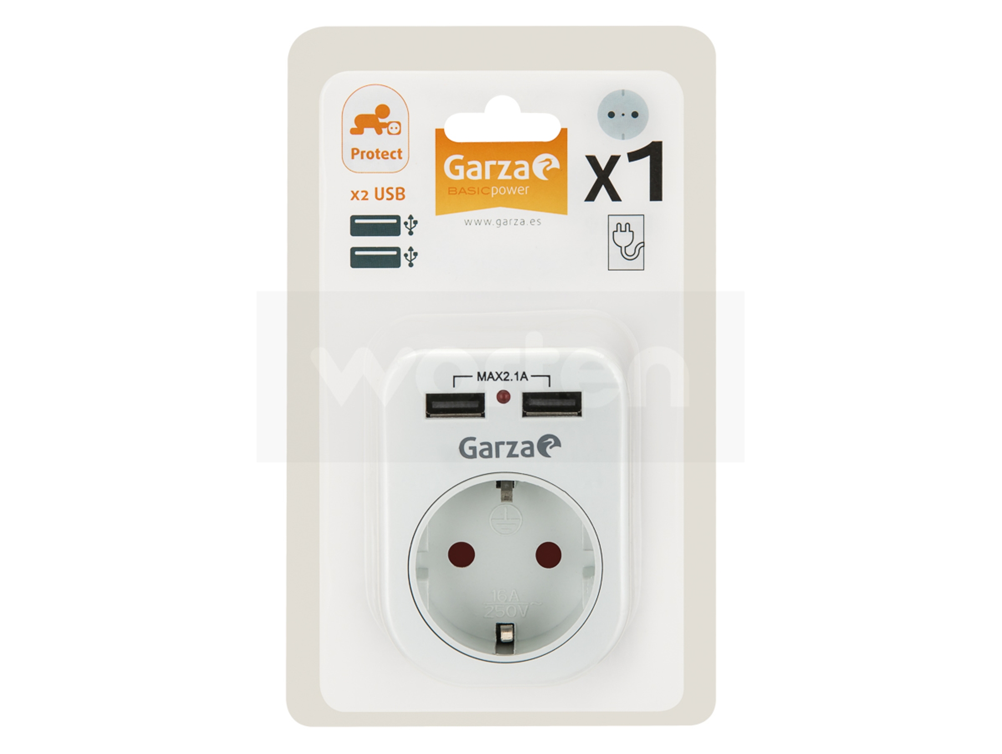 Adaptador GARZA 420036 (Blanco)