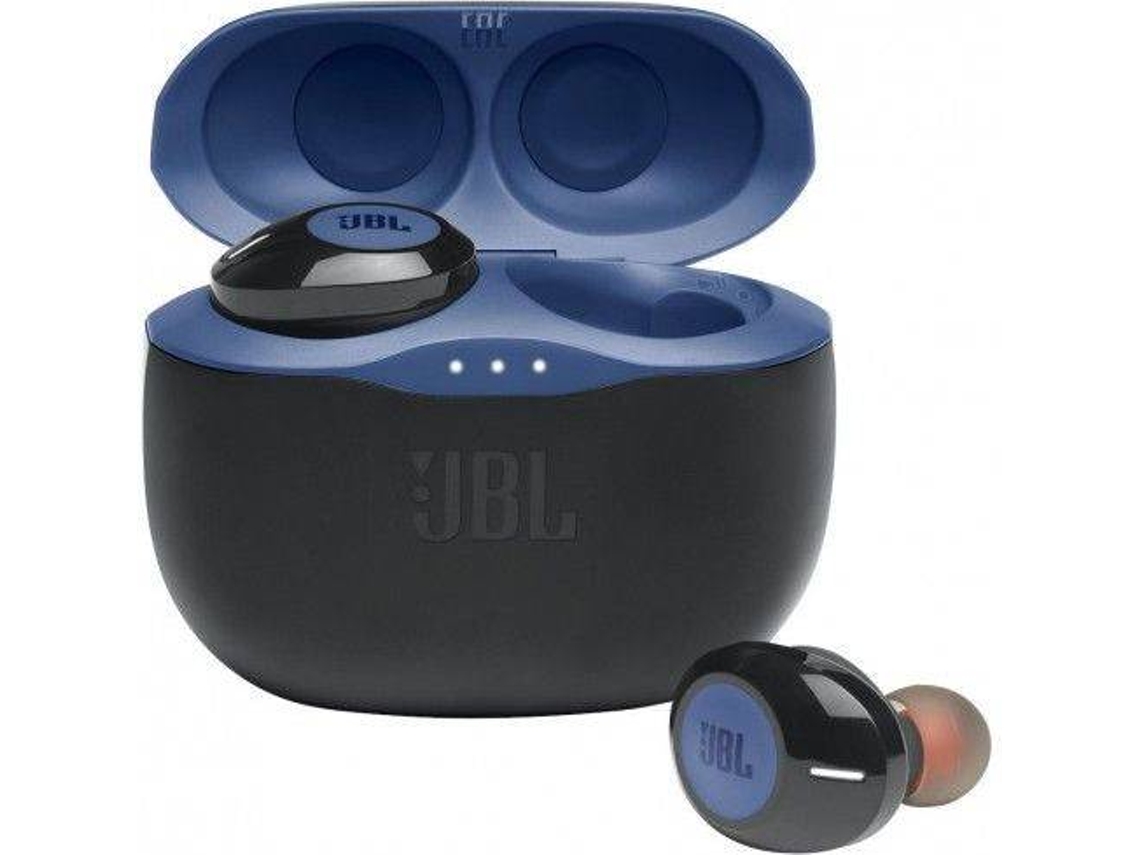 Auriculares Bluetooth True Wireless JBL T 125 (In Ear - Micrófono - Azul)