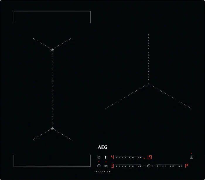 Placa Flex de Inducción AEG IAE63421CB (Eléctrica -  59 cm - Negro)