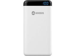 Powerbank GOODIS GDP4763WH (10000 mAh - 1 USB - 1 MicroUSB - 2 USB-C - Blanco)