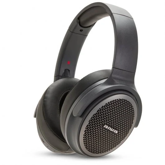 Auriculares Bluetooth AIWA HST-250BT/TN (Over Ear - Micrófono - Gris)