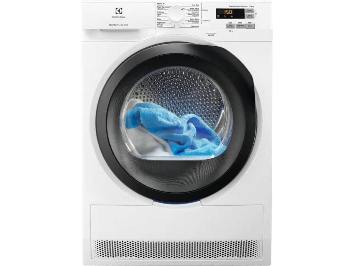 Secadora ELECTROLUX EW7H5833LB (8 kg - Bomba de Calor - Blanco)