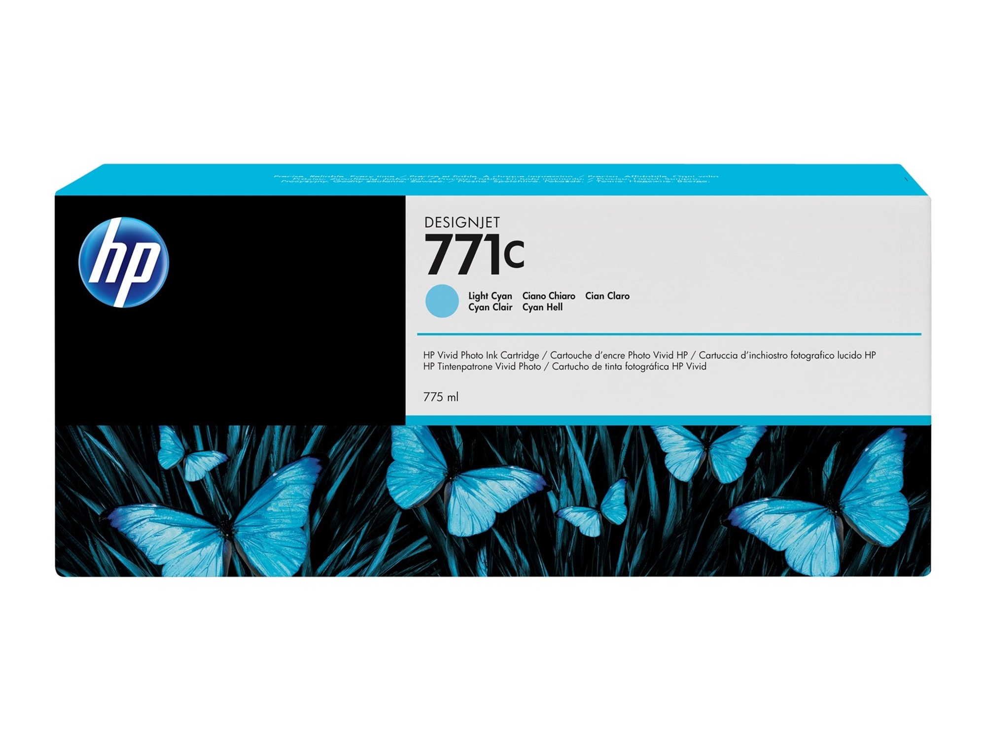 Cartucho de Tinta Original HP 771C B6Y12A Cián Claro  para DesignJet Z6200