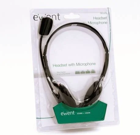 Auriculares Con Cable EWENT EW3563 (On Ear - Multiplataforma - Negro)