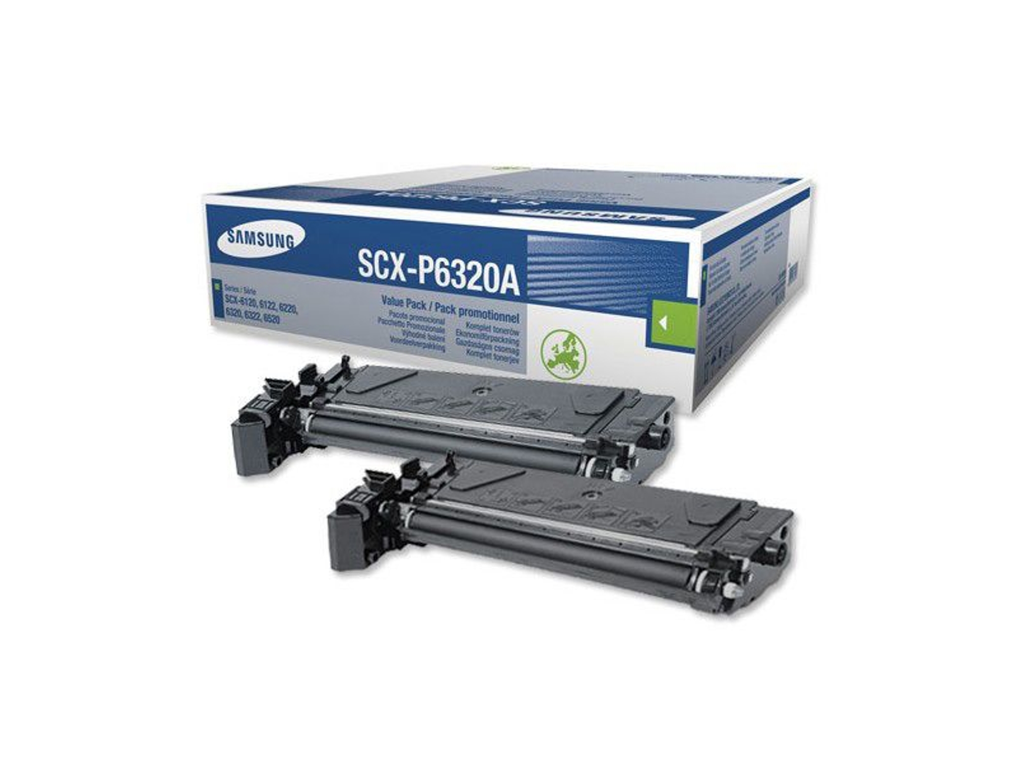 TwinPack Tóner Original SAMSUNG SCX-P6320A Negro compatible con SCX-6220/SCX-6320F/SCX-6322DN/SCX-6122FN
