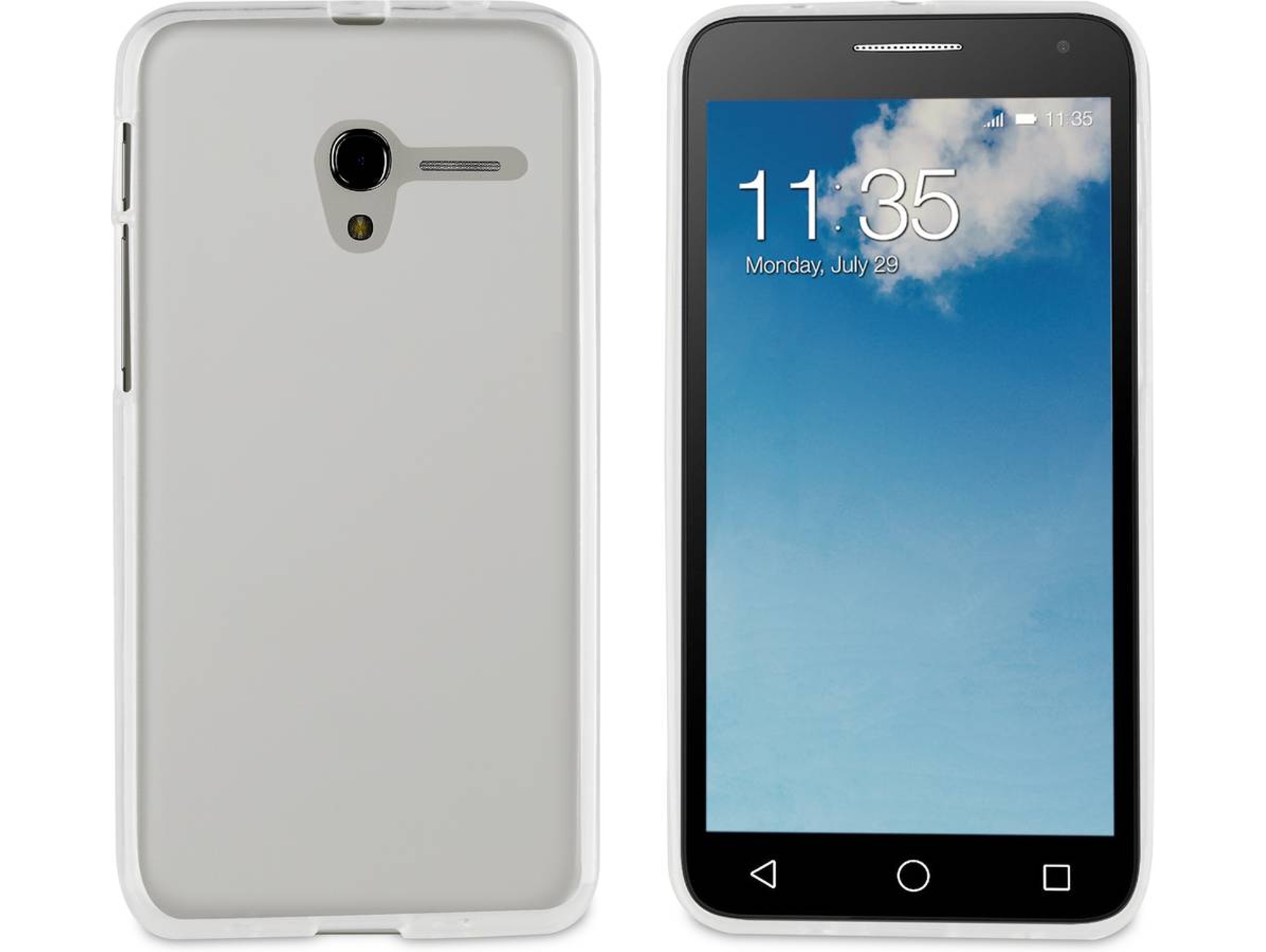 Carcasa MUVIT Minigel Alcatel Pop 3 transparente
