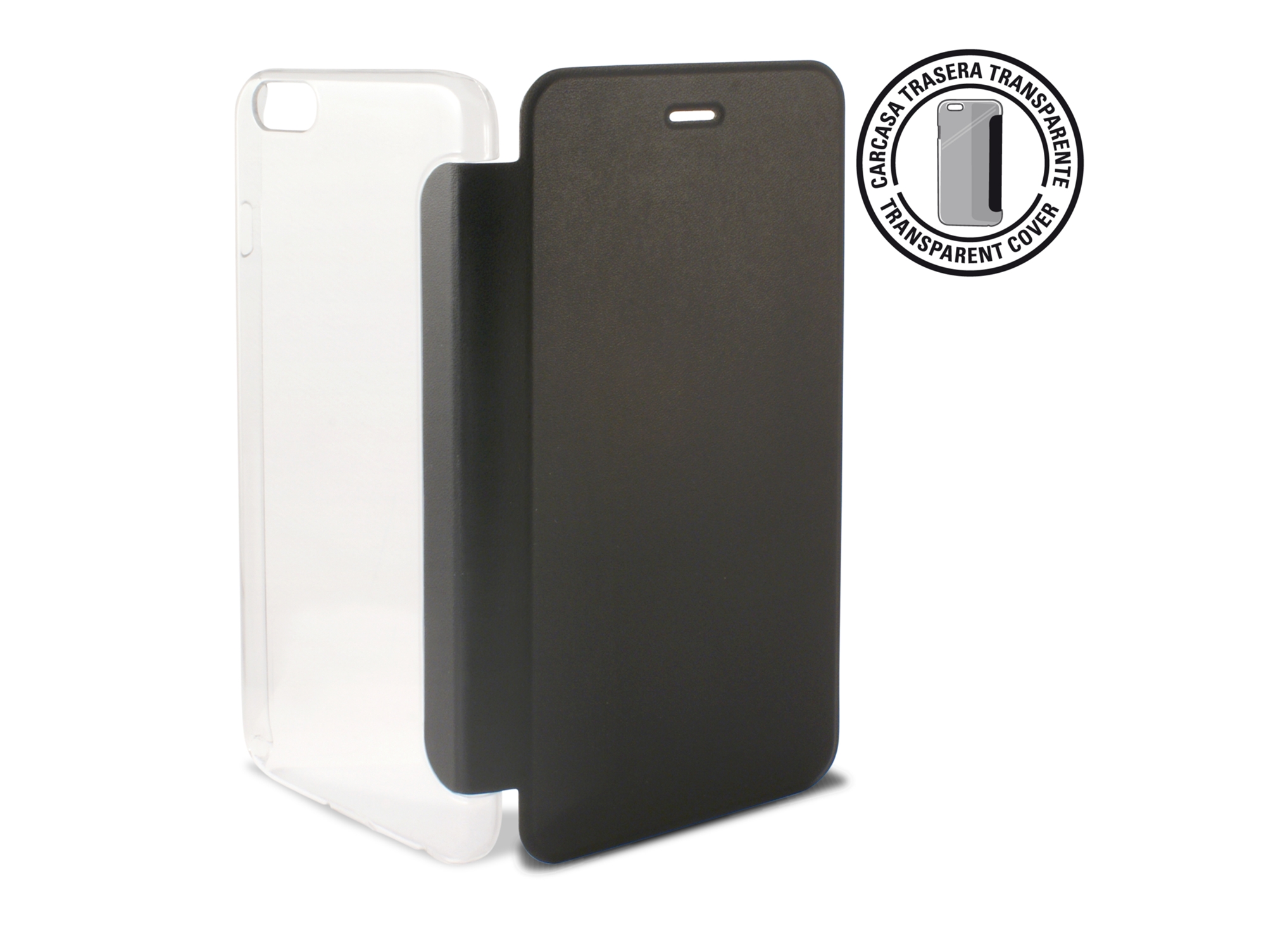 Funda APPLE iPhone 6 Plus, 6s Plus Folio Negro