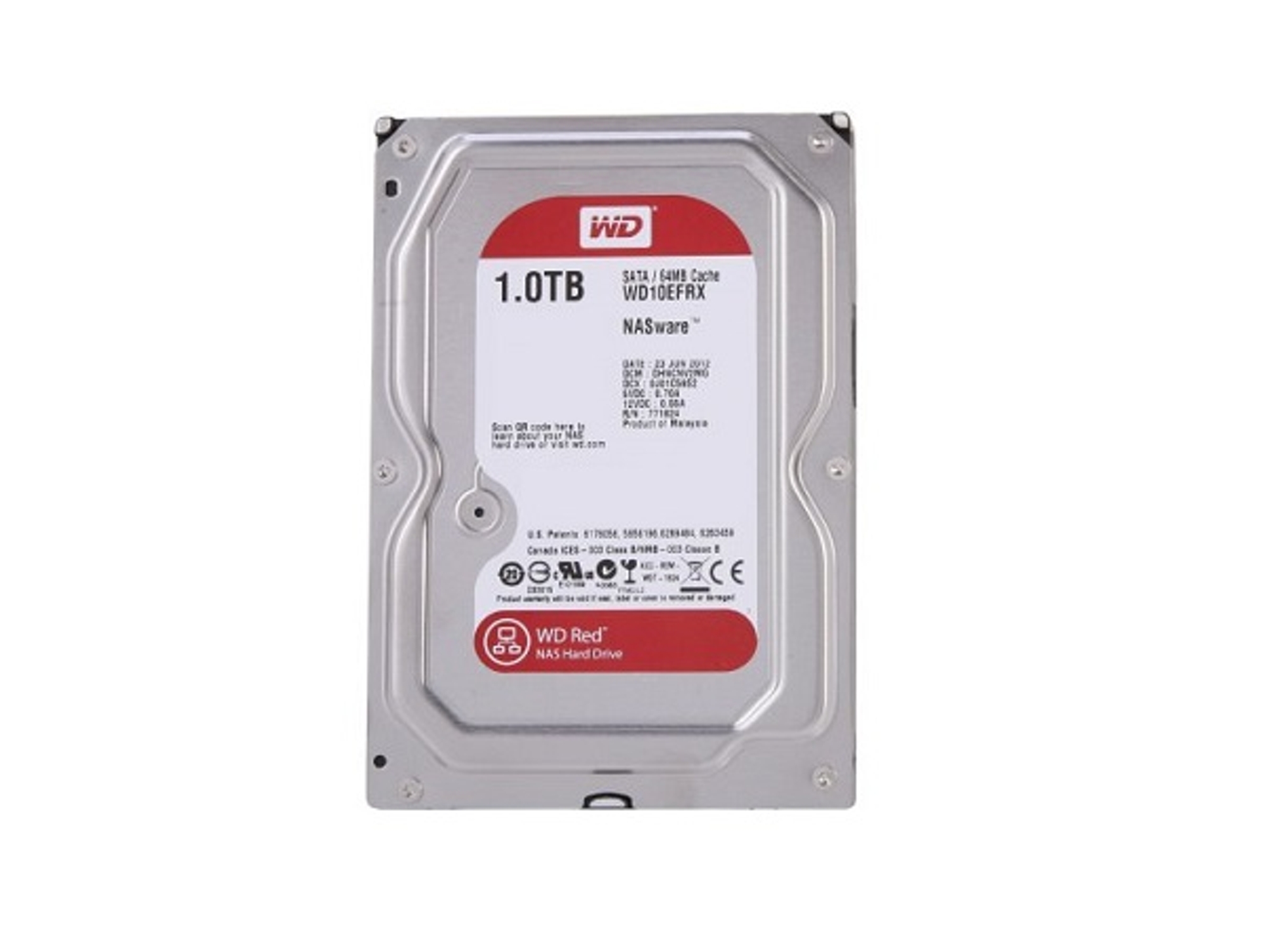 Disco HDD Interno WESTERN DIGITAL WD10EFRX (1 TB - SATA - 5400 RPM)
