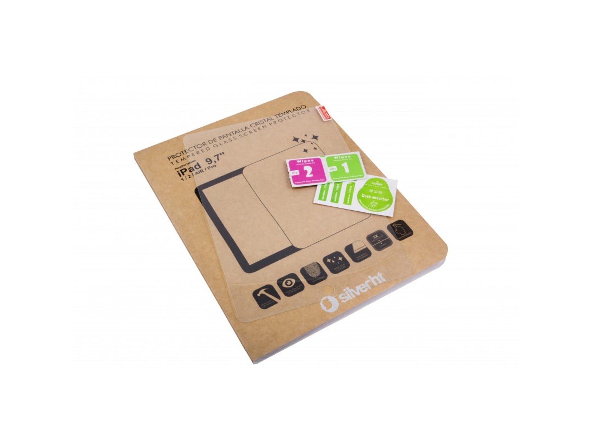Protector de Pantalla Tablet SILVERHT iPad (iPad Air - 9.7'')