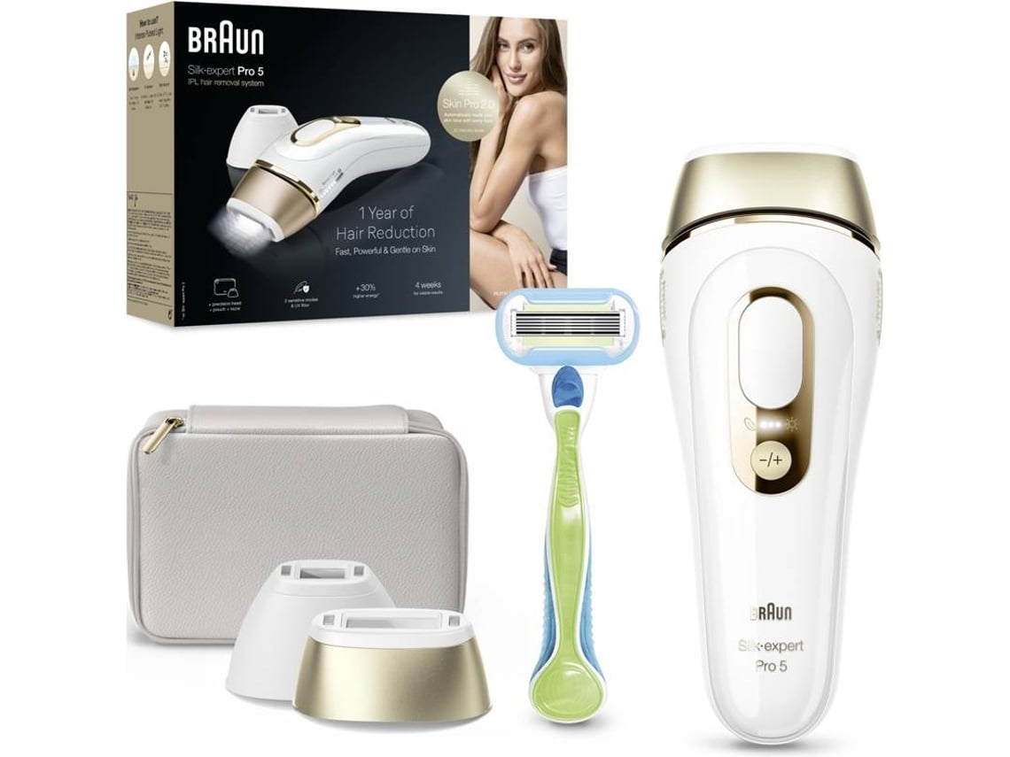 Depiladora Braun Mejores Maquinas Luz Pulsada Depiladora De Luz Pulsada  BRAUN Silk Expert S5 Pl5152 1Un (IPL