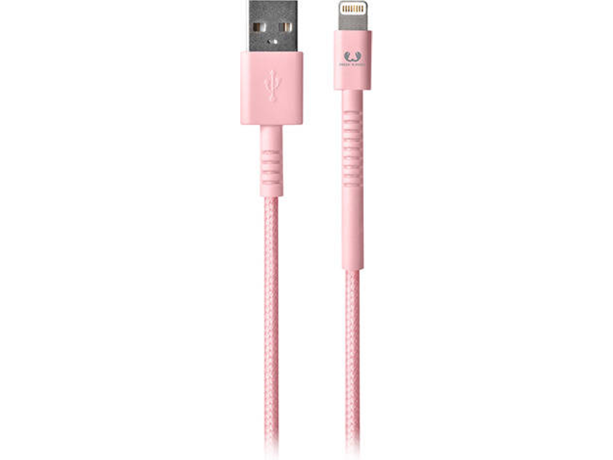 Cable FRESH 'N REBEL Fabriq (USB - Lightning - 1.5 m - Rosa)