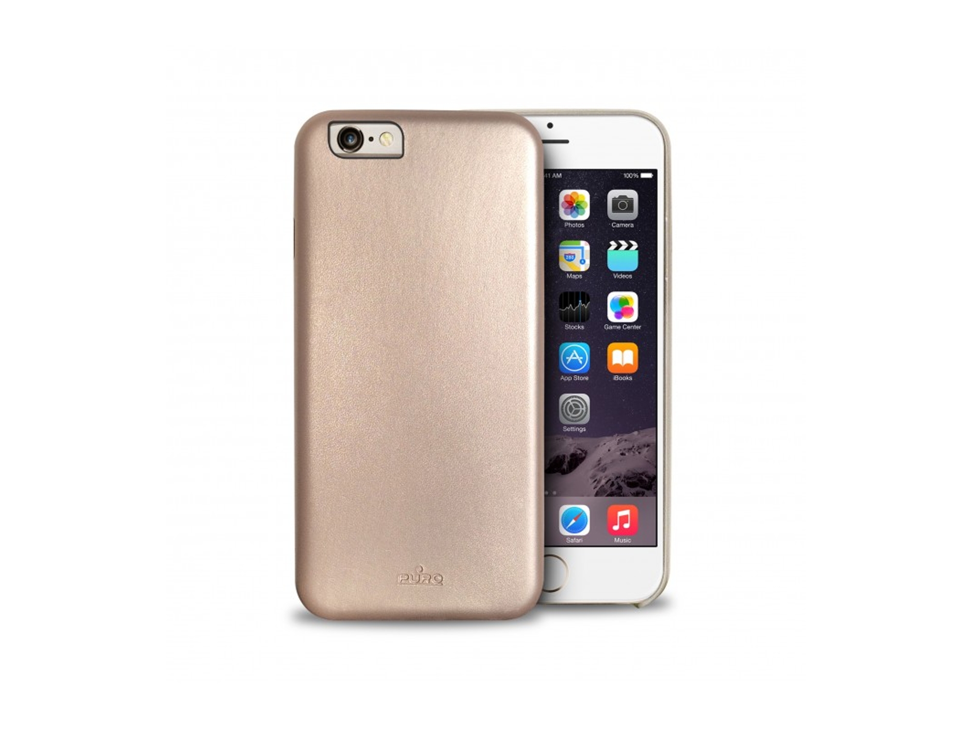 Carcasa iPhone 6 Plus, 6s Plus PURO Vegan Dorado