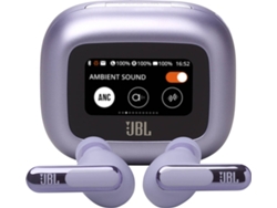 Auriculares Bluetooth True Wireless JBL LIVE BEAM 3 (In Ear - Micrófono - Noise Cancelling - Morado)