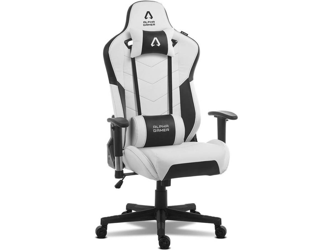 Silla Gaming Alpha Gamer Zeta (Blanco y Negro)