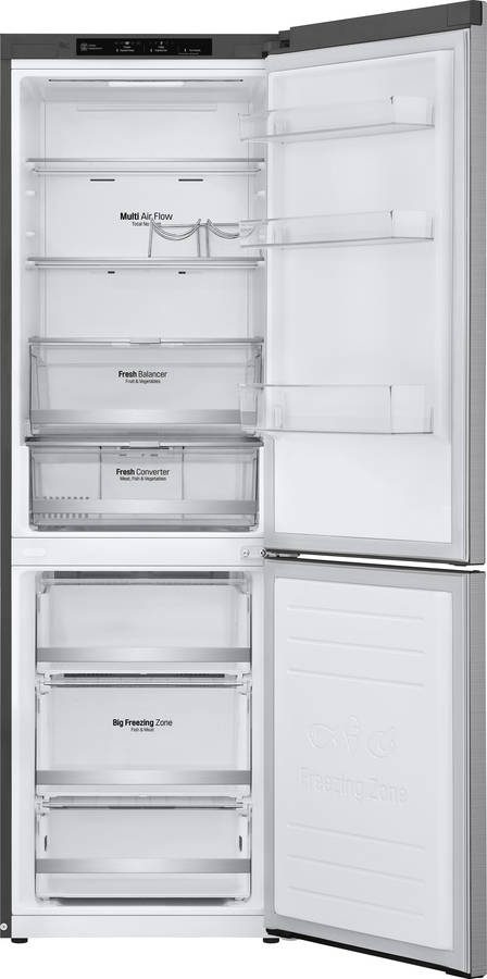 Frigorífico Combi LG GBB71PZEFN (No Frost - 186 cm - 342 L - Inox)