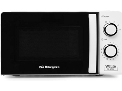 Microondas ORBEGOZO MI 2115 (20 L -  Sin Grill - Blanco)