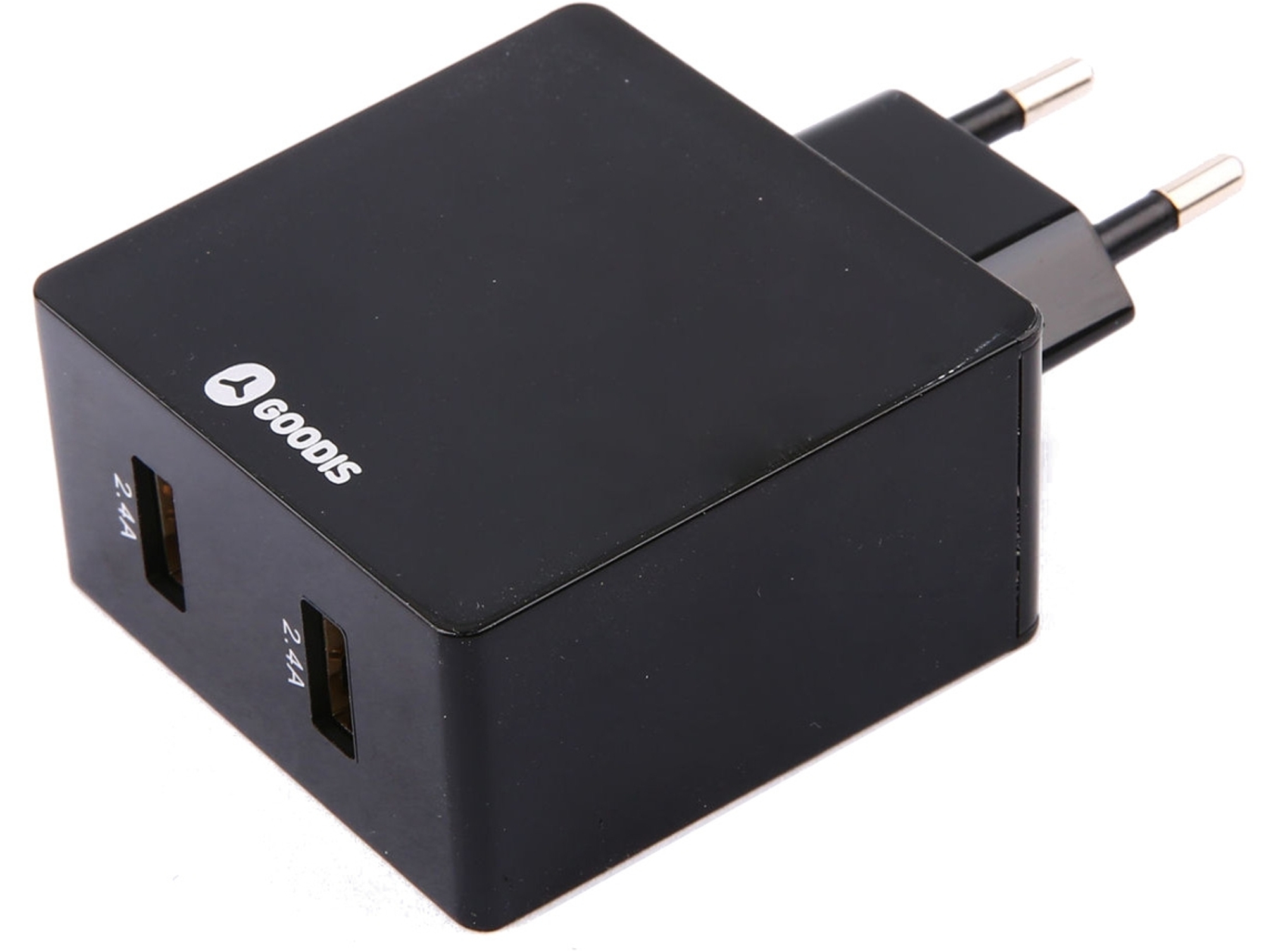 Adaptador 2 Usb GOODIS 5V-4.8A Negro