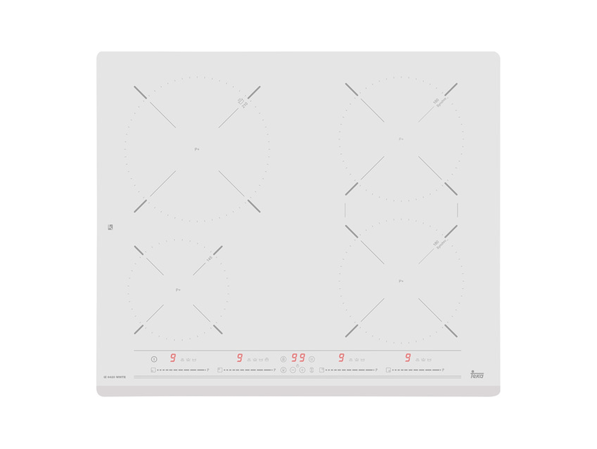 Placa de Inducción TEKA IZ 6420 (Eléctrica - 60 cm - Blanco)