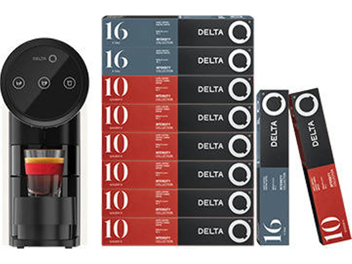Máquina de Café DELTA Q Iconiq + 7 Tubos Qalidus + 3 Tubos Uniq (hasta 190 cápsulas - 19 bar - Blanco)